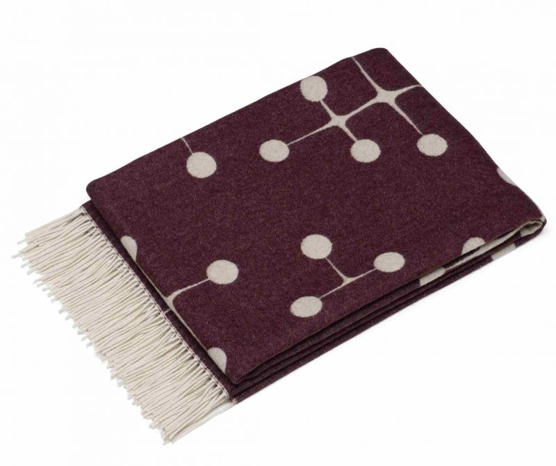 Eames Wool Blanket Bordeaux Wolldecke Vitra LIMITED EDITION 