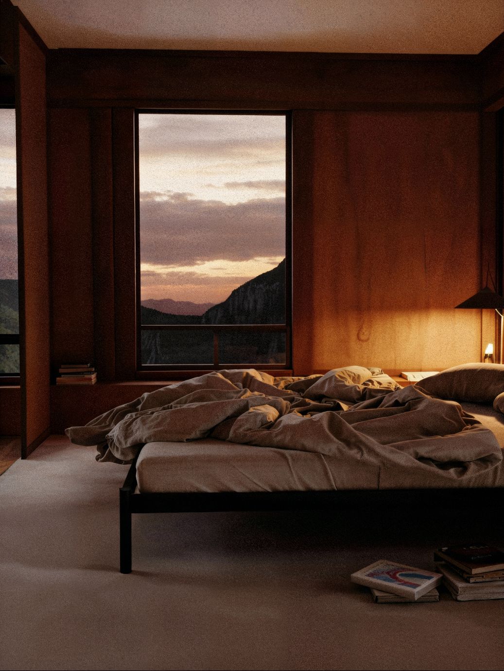 Pure Bett Stahl pulverbeschichtet 120 x 200 cm Hans Hansen