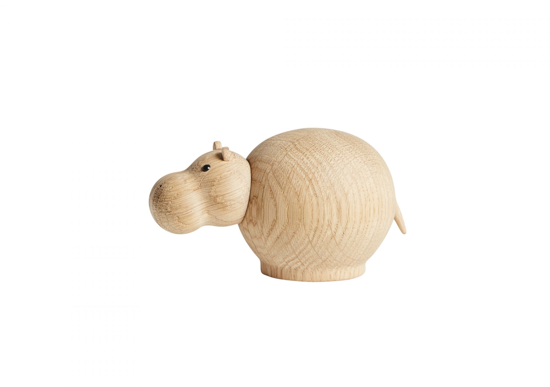 Hibo Hippopotamus Nilpferd Holzfigur klein Woud EINZELSTÜCK