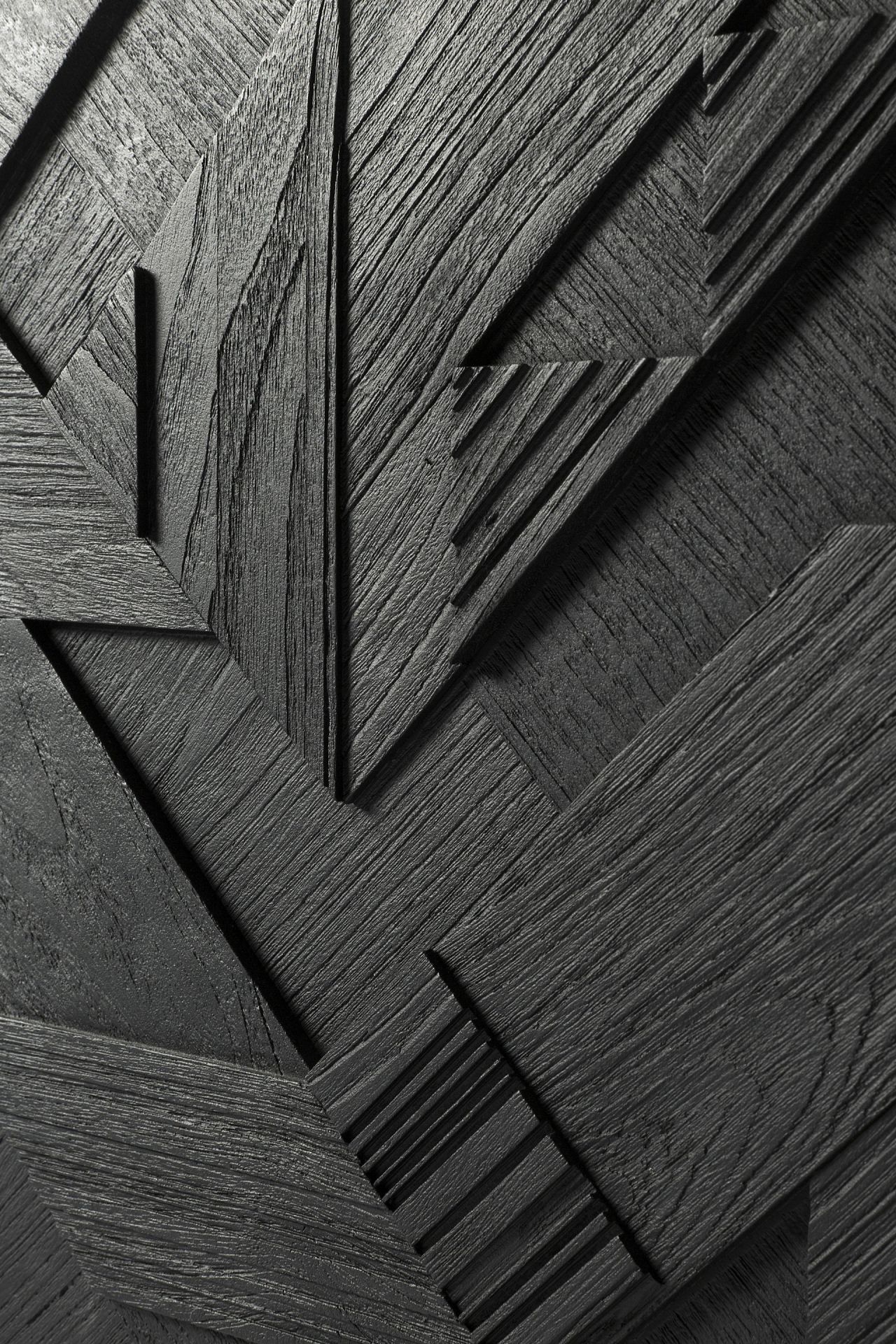 Graphic Teak Anrichte schwarz Ethnicraft