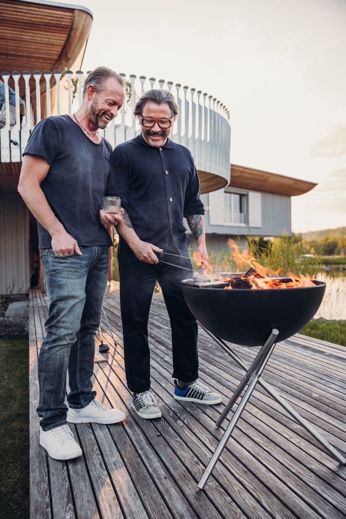 Bowl Plancha-Grillset tief mit Drahtfuß höfats Bowl Plancha-Grillset tief mit Drahtfuß höfats