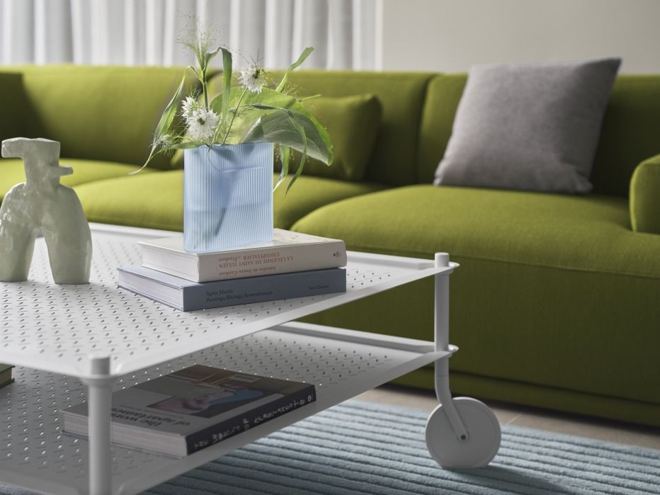 Flow Coffee Table Couchtisch auf Rollen Indoor / Outdoor Muuto