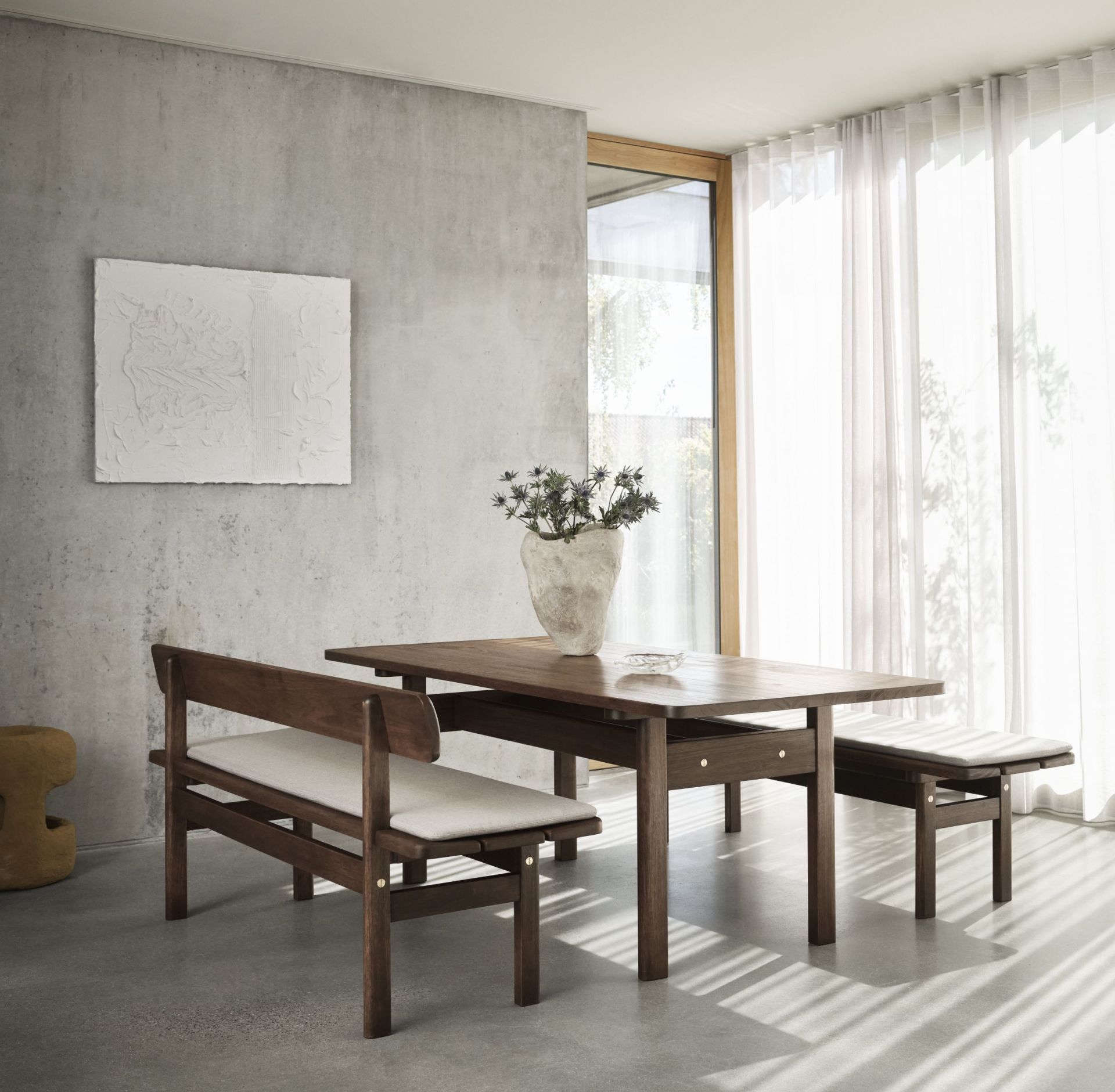 Asserbo Series Tisch dunkel geölter Eukalyptus Carl Hansen & Søn