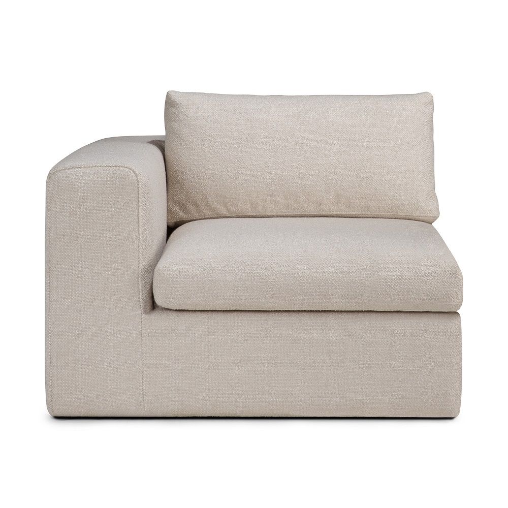 Mellow Sofa linke/rechte Armlehne Ivory Stoff Ethnicraft