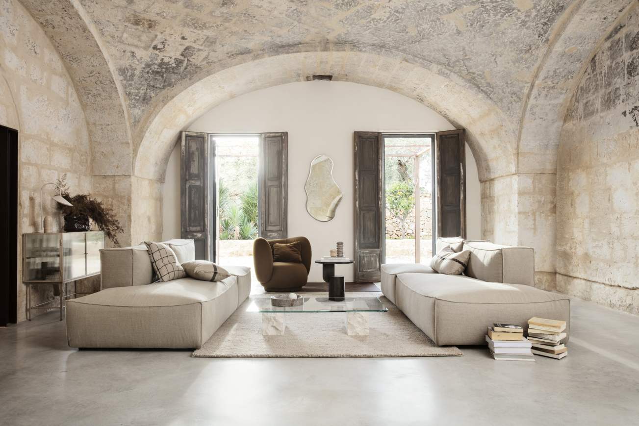 Mineral Coffee Table - Bianco Curia Couchtisch Ferm Living