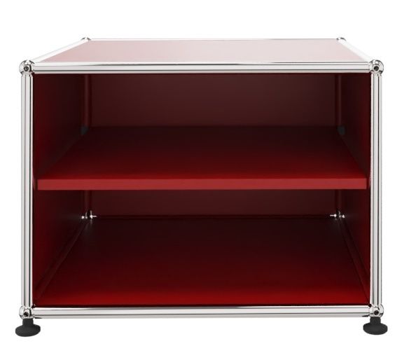 USM Haller Beistellmöbel mit Zwischentablar - rot