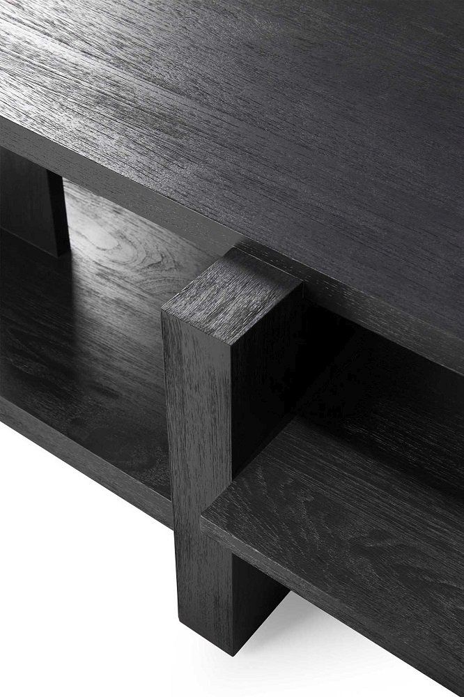 Teak Abstract Coffee table Couchtisch Schwarz Ethnicraft