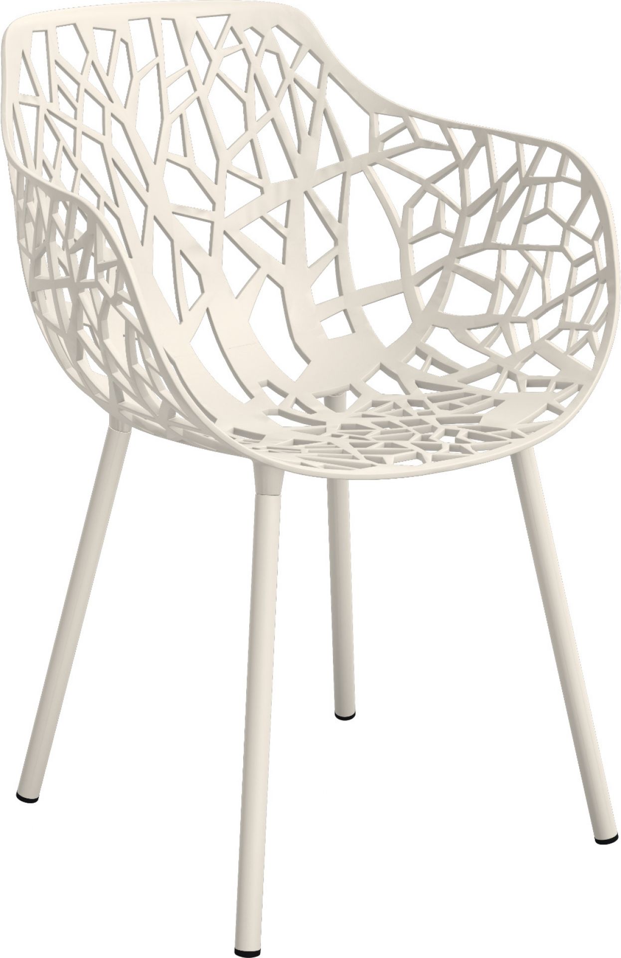 Forest Outdoor Sessel Fast cremeweiß