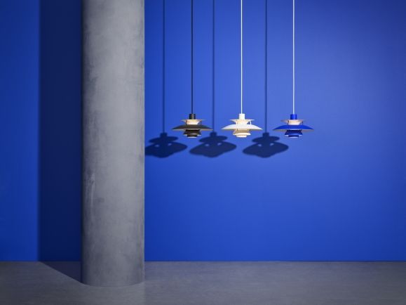 PH 5 Mini Monochrome Pendelleuchte Louis Poulsen Dusty Indigo