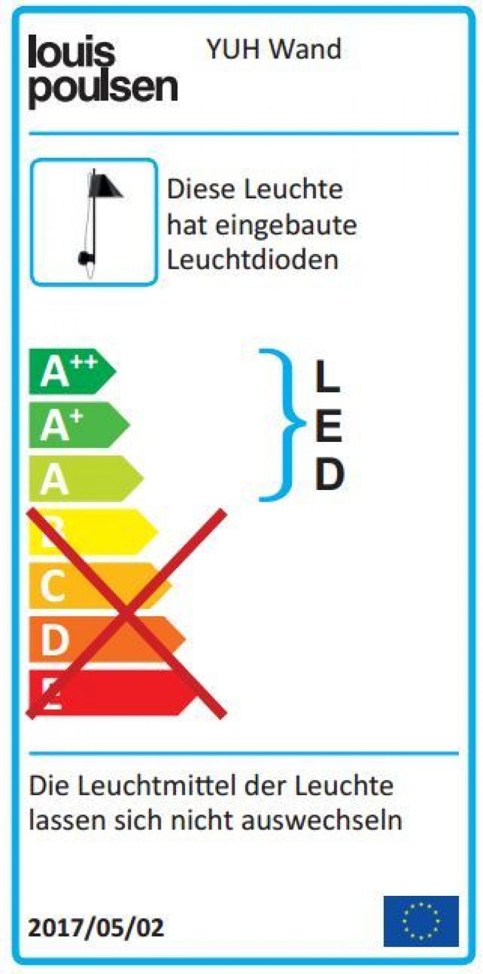Yuh LED Wandleuchte Louis Poulsen 