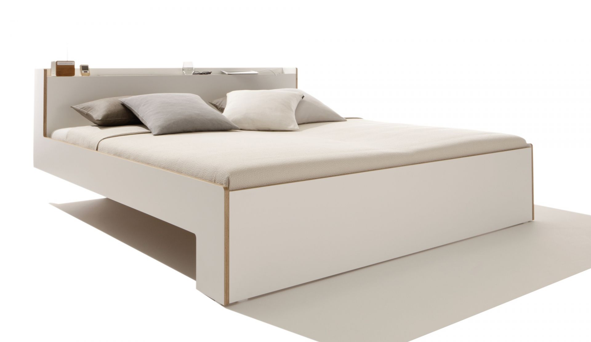 Nook Doppelbett CPL Weiß Müller Möbelwerkstätten 140x200 cm