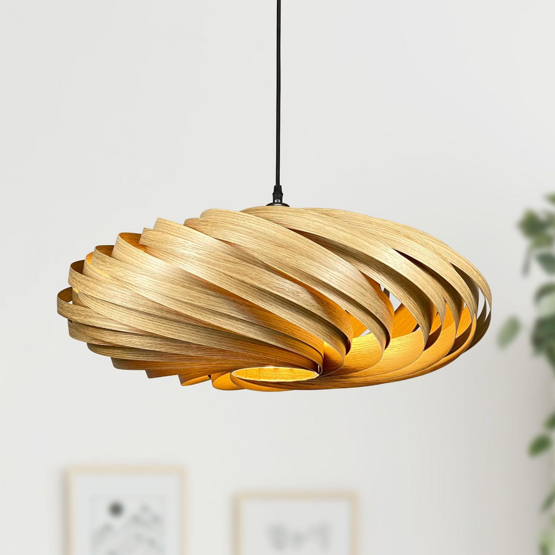Veneria Hängeleuchte Ø60 cm Eiche Gofurnit