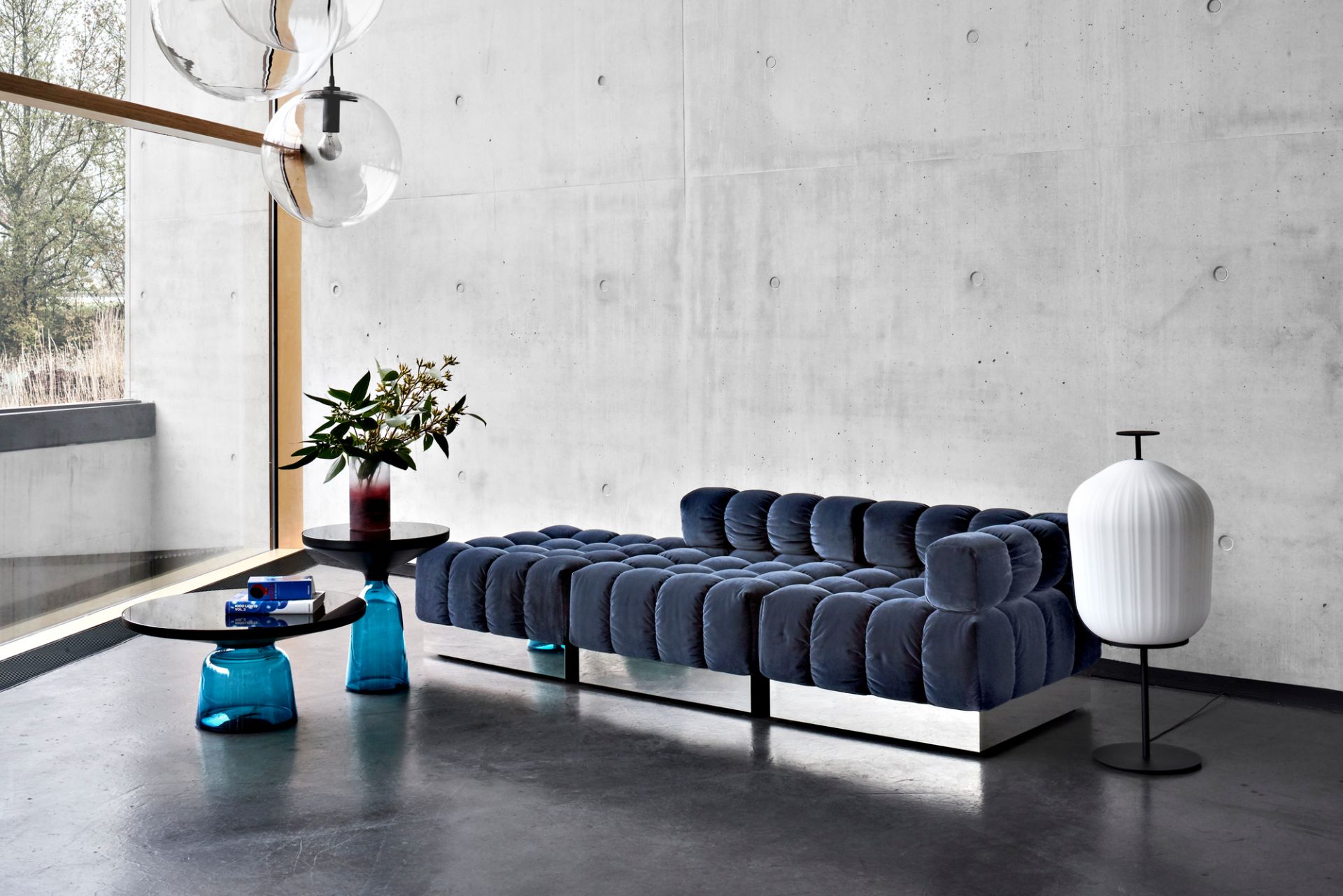 Bell Coffee Table Couchtisch Stahl ClassiCon Quartz-grau