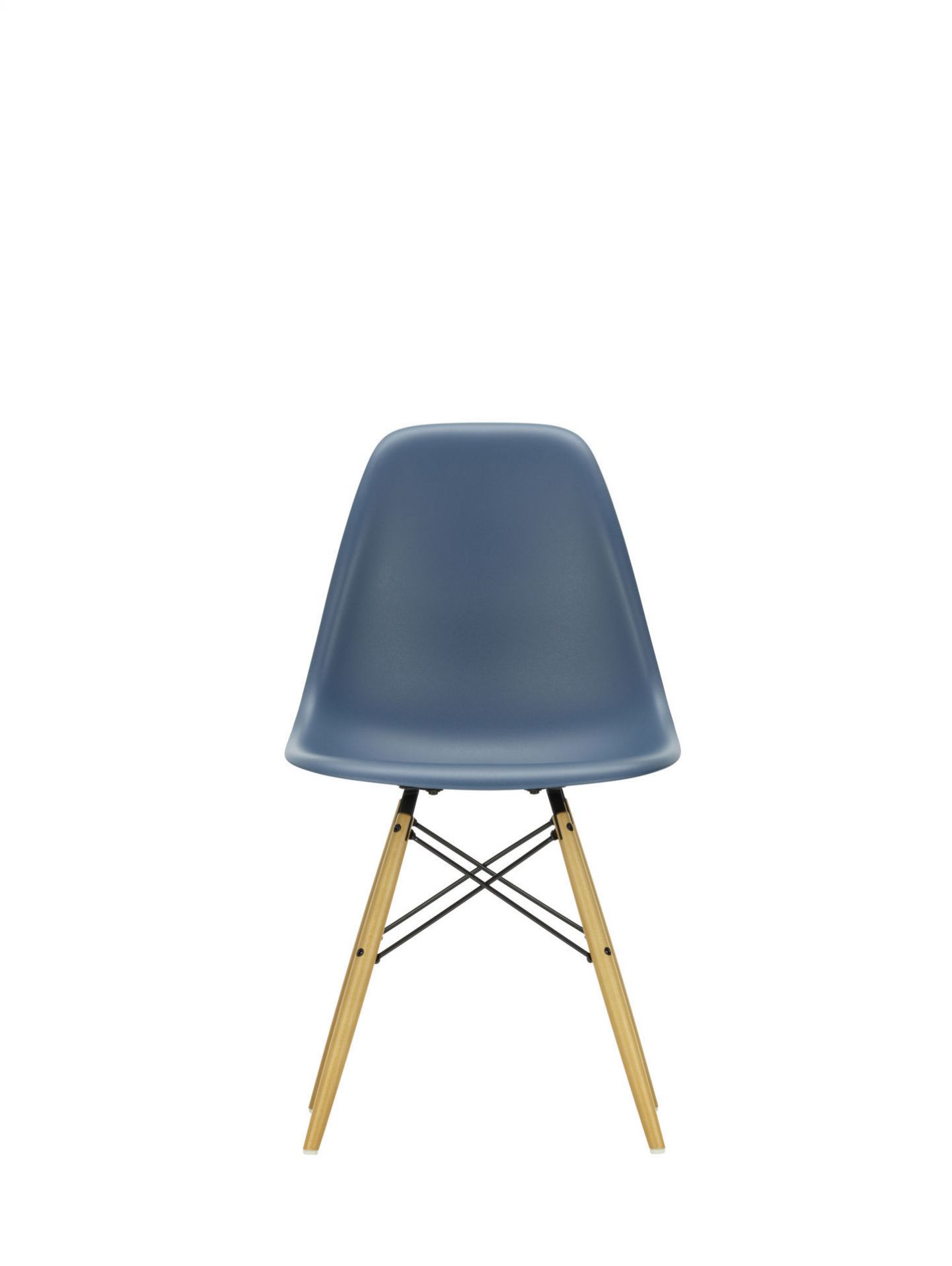 Eames Plastic Side Chair DSW Stuhl Vitra Ahorn dunkel-Senf