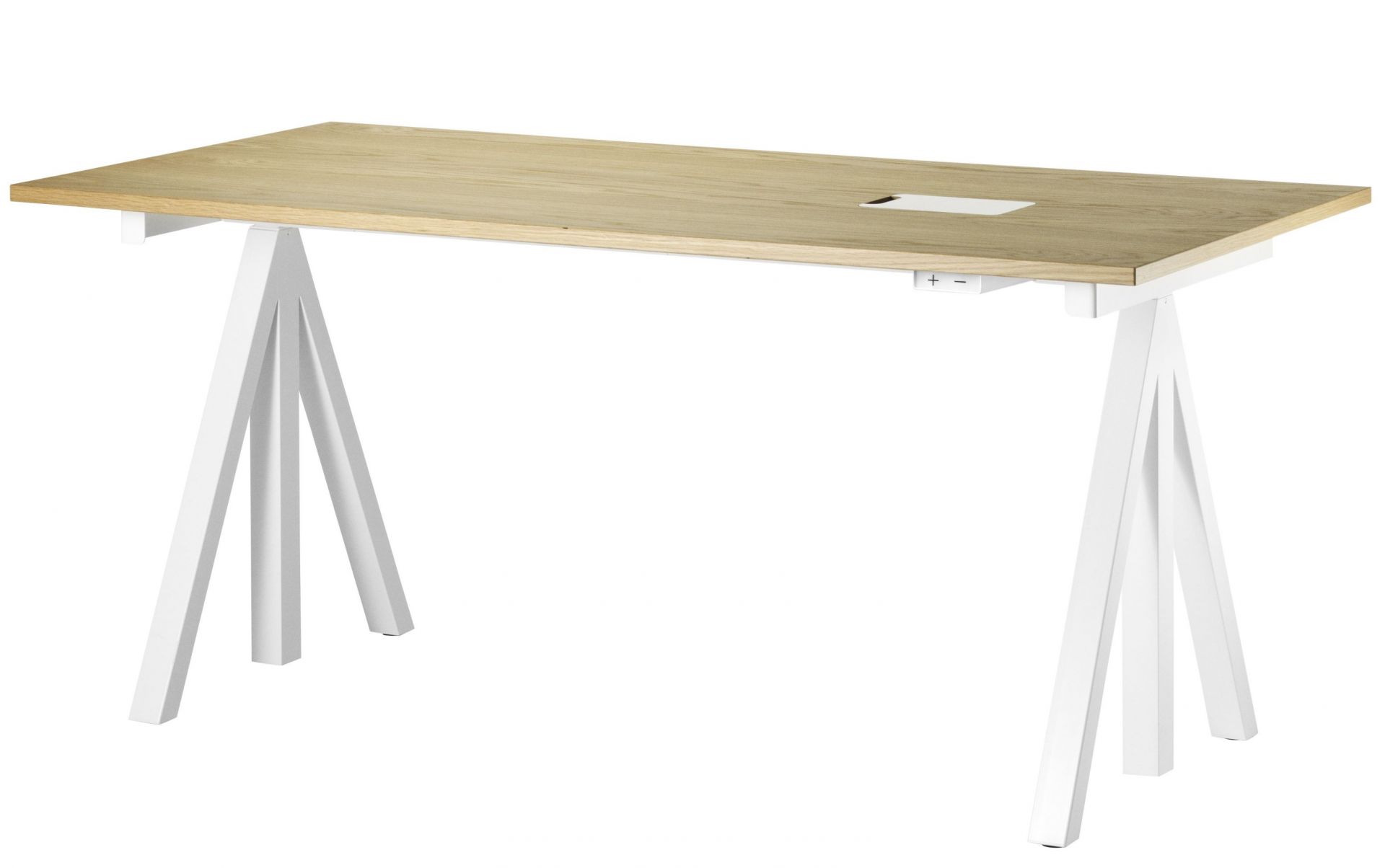 Schreibtisch höhenverstellbar String Furniture Eiche 