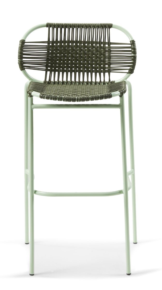 Cielo Barstool Barhocker Outdoor ames Olive grün - Pastell grün