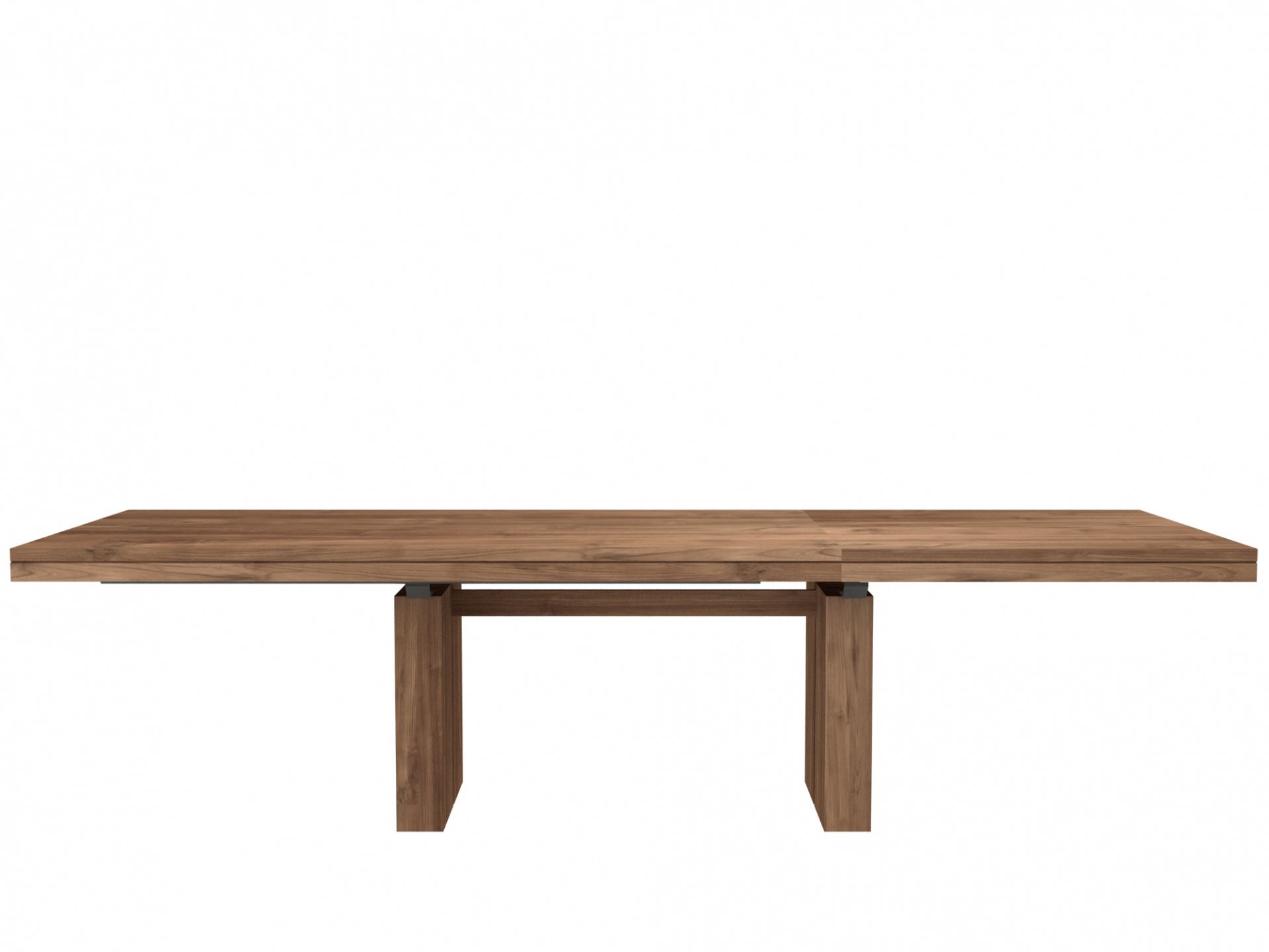 Double ausziehbarer Esstisch Teak Ethnicraft