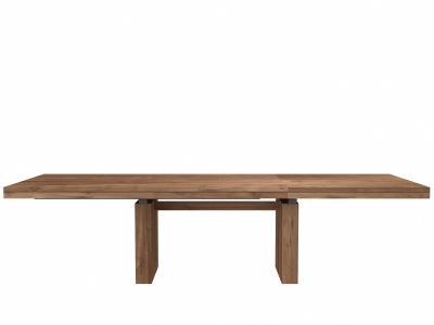 Double ausziehbarer Esstisch Teak Ethnicraft