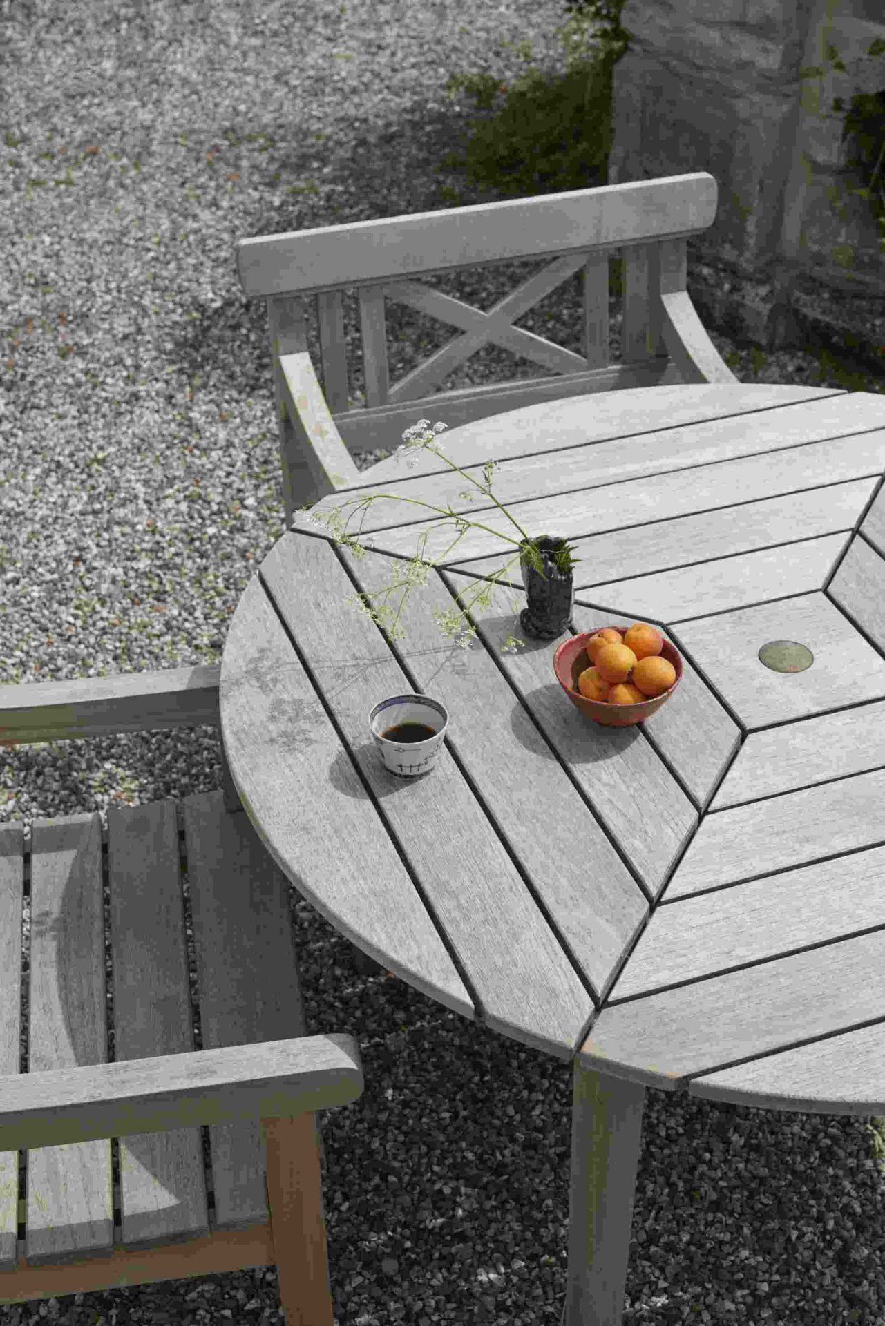 Drachmann Table Tisch Ø 126 cm Outdoor Skagerak by Fritz Hansen