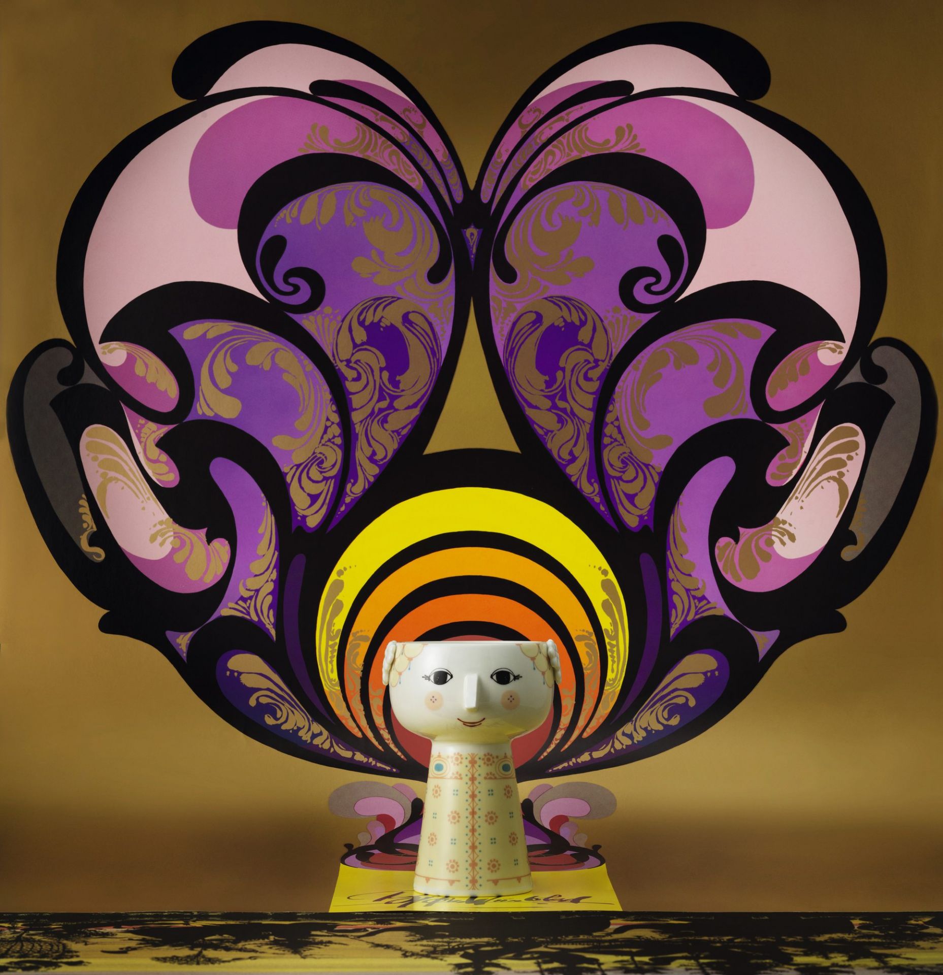 Vase Eva gelb 15,0 cm Bjorn Wiinblad