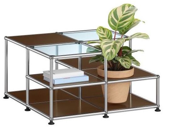 Beistelltisch mit Pflanzenelement USM Haller Braun