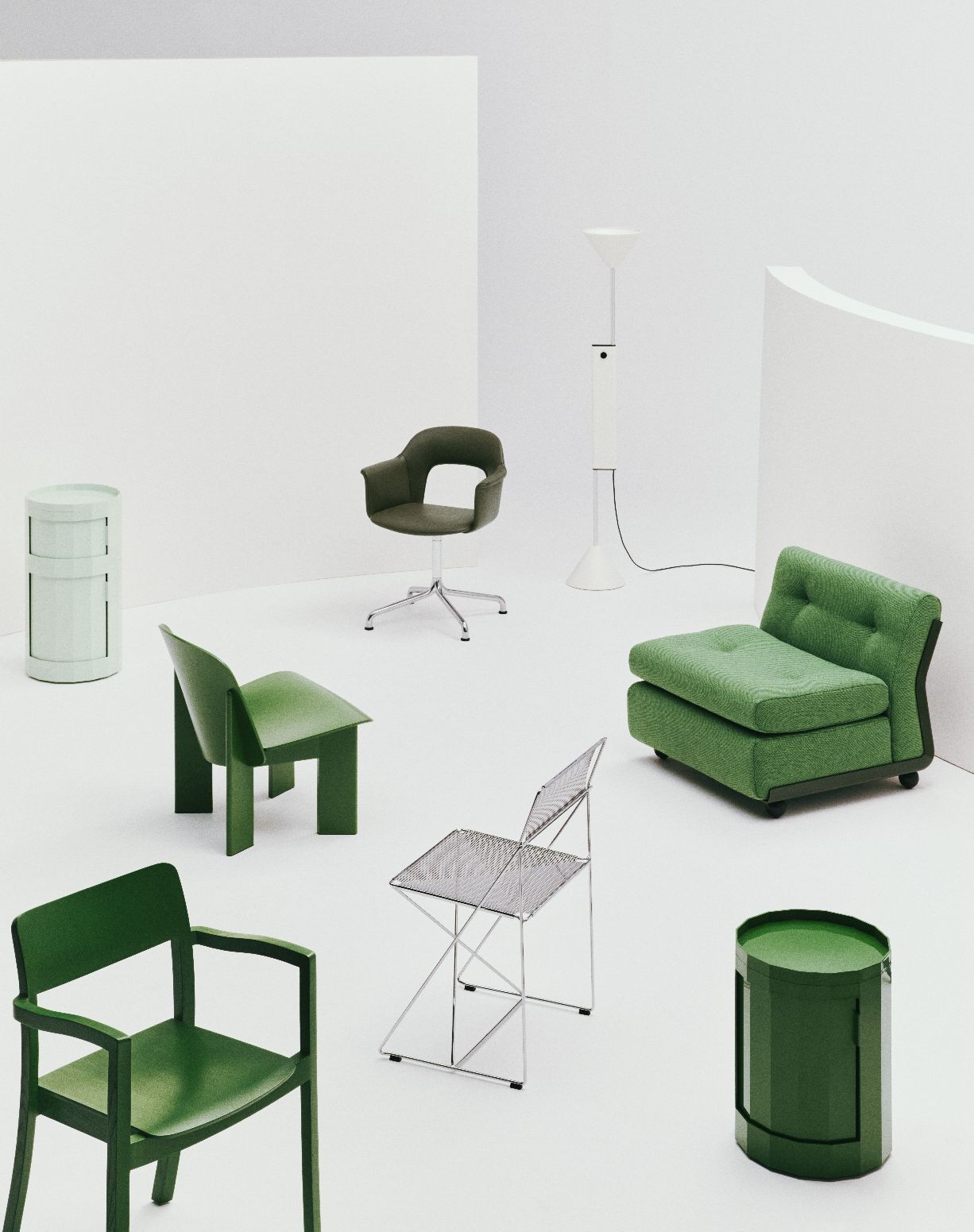 Layout Armchair 254 Armlehnstuhl 4-Sternfuß Hay