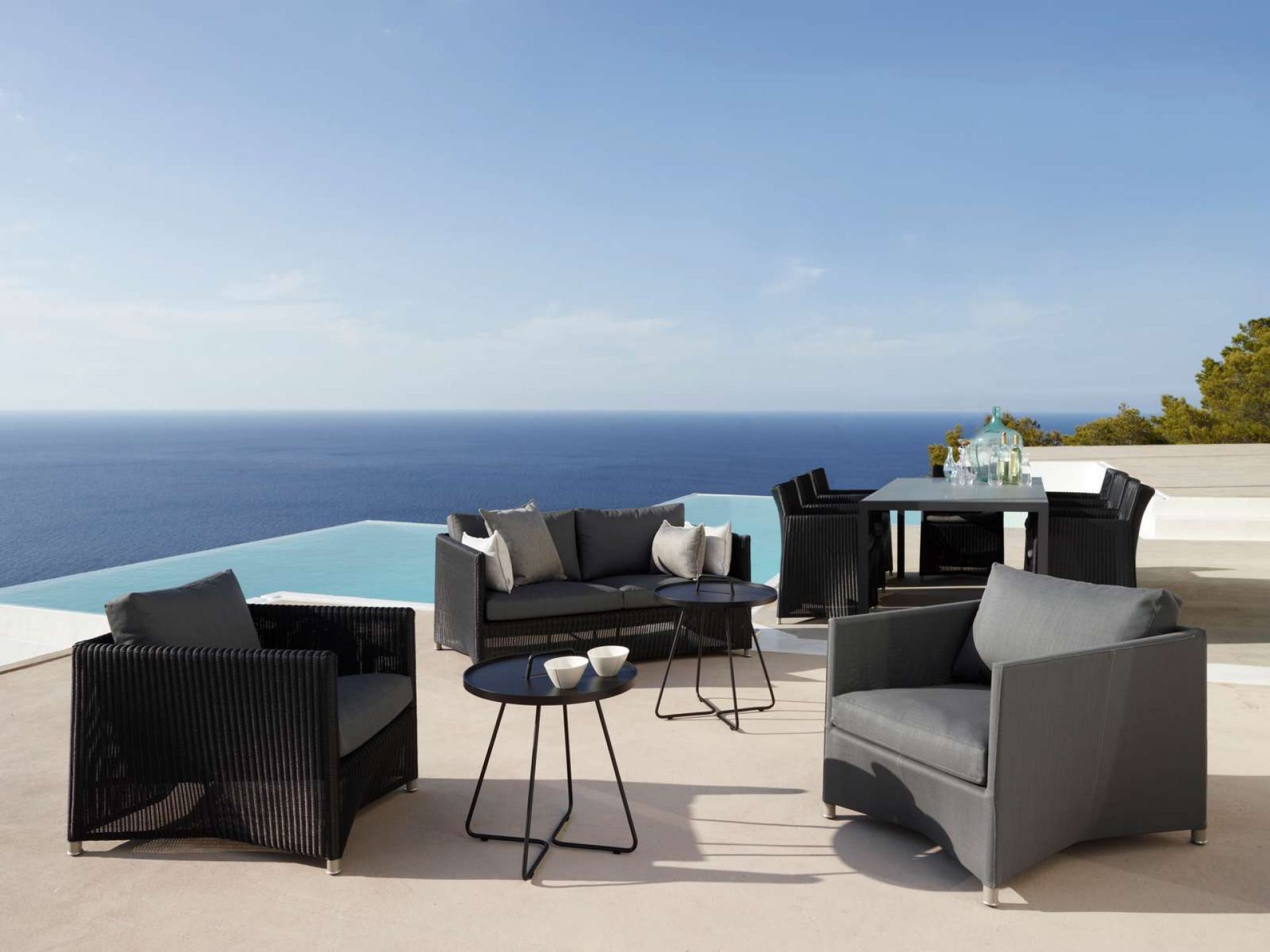 Diamond Outdoor Sofa 3-Sitzer Cane-Line