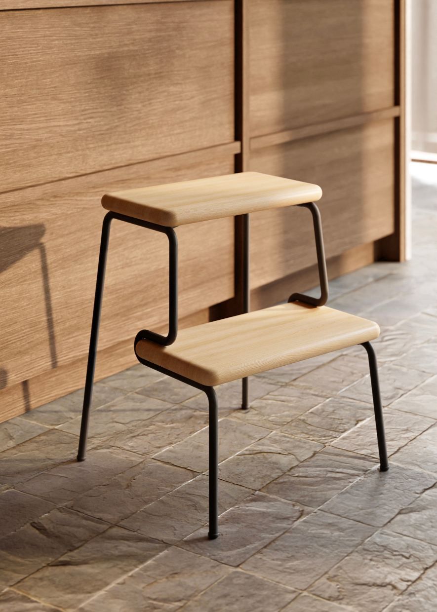 Slalom Step Stool Tritthocker Woud