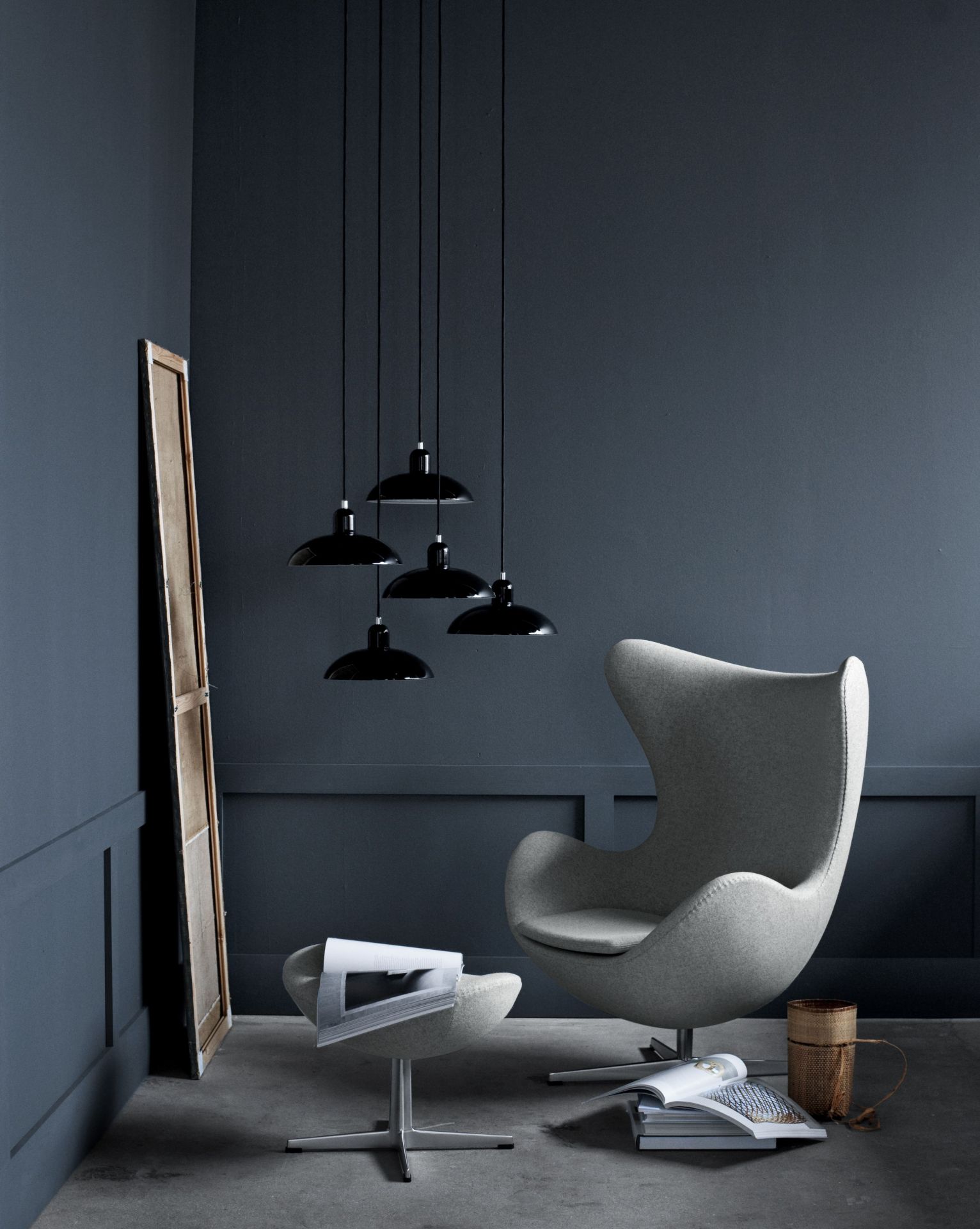 Das Ei / Egg Chair Hocker Fritz Hansen