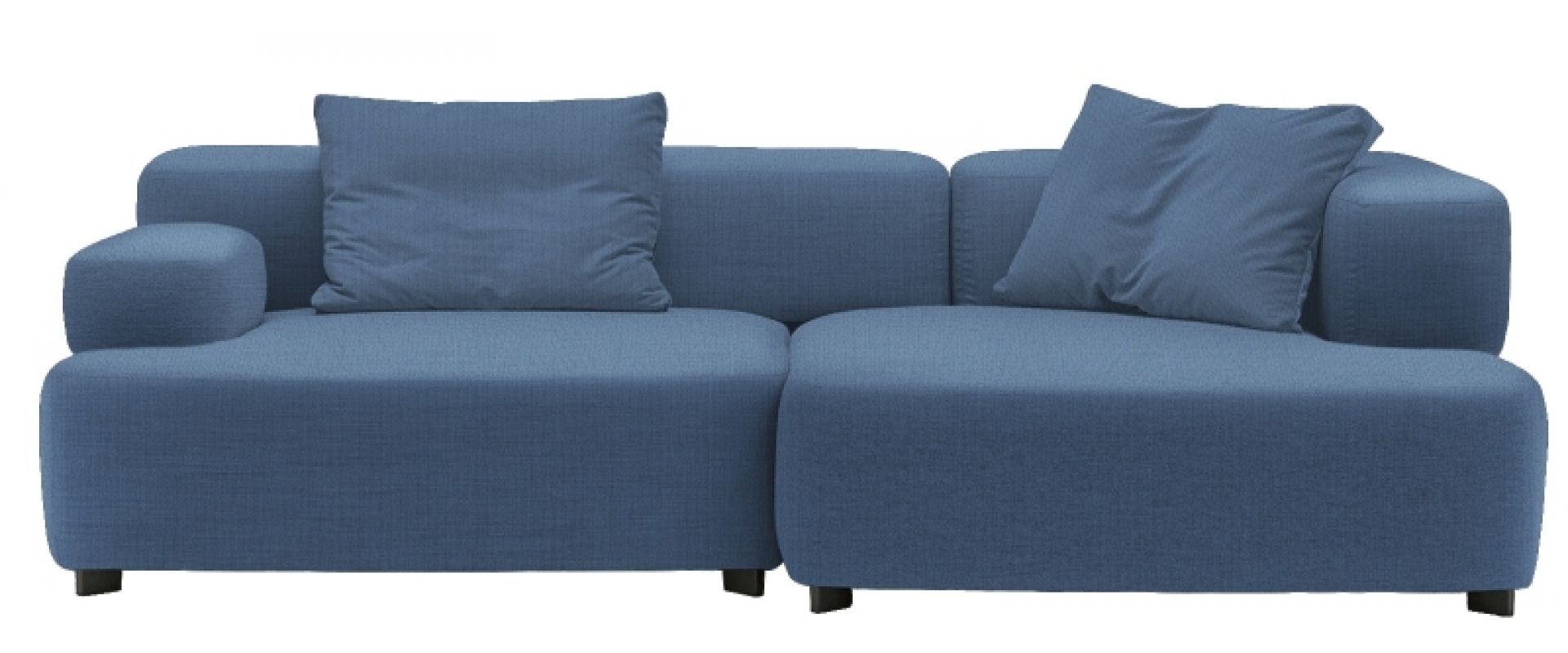 Alphabet 3-Sitzer Sofa Armlehne Rechts Fritz Hansen