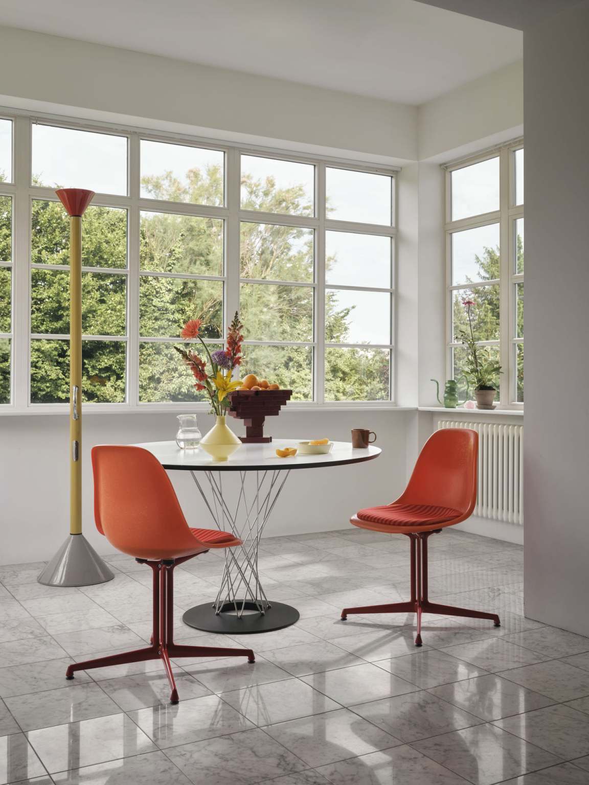 Eames Fiberglass Side Chair La Fonda Rot Orange Vitra LIMITED EDITION 