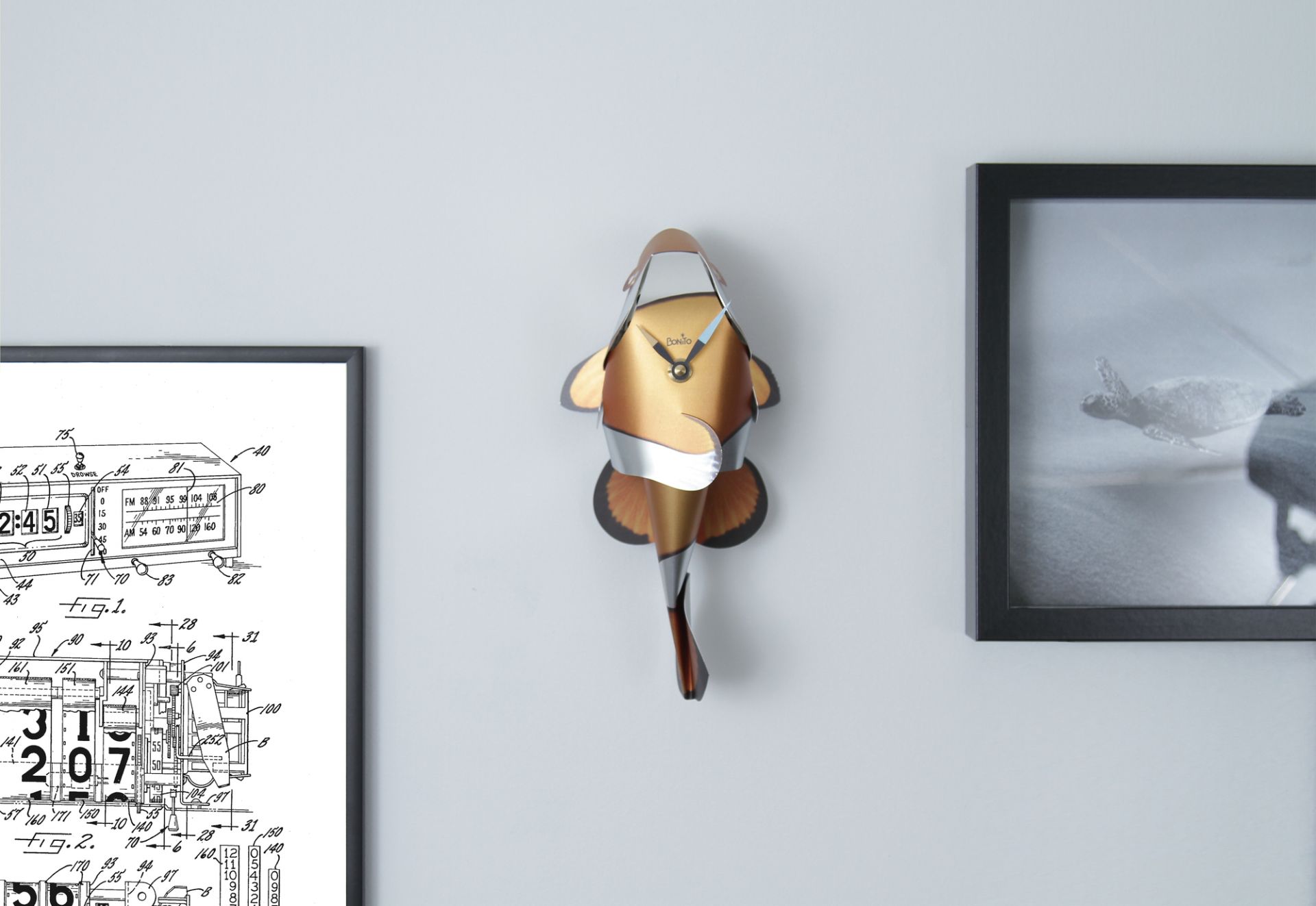 Wanduhr Goldie Bonito EINZELSTÜCK