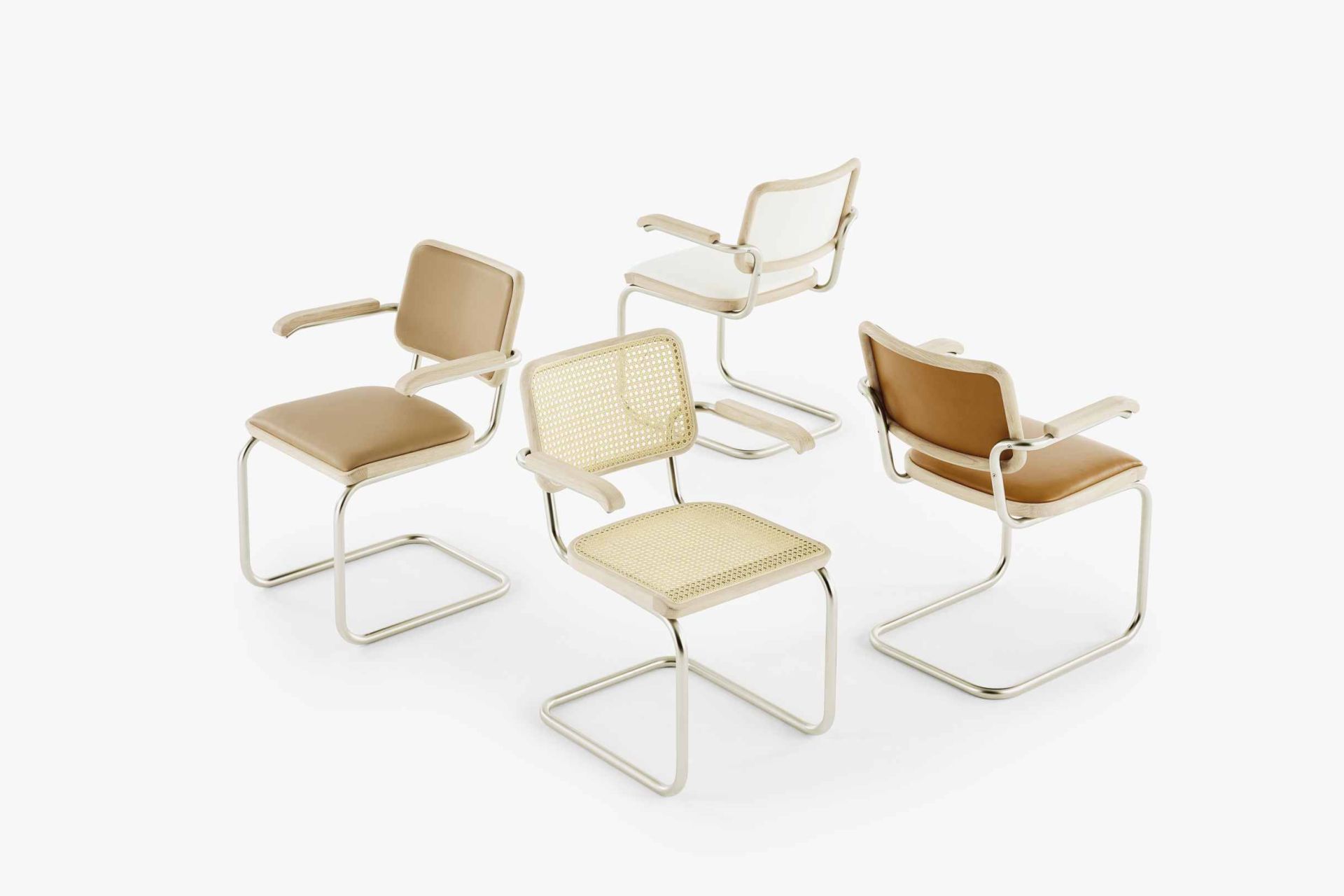 JS. Thonet by Jil Sander S 64 V / S64V Freischwinger Thonet 