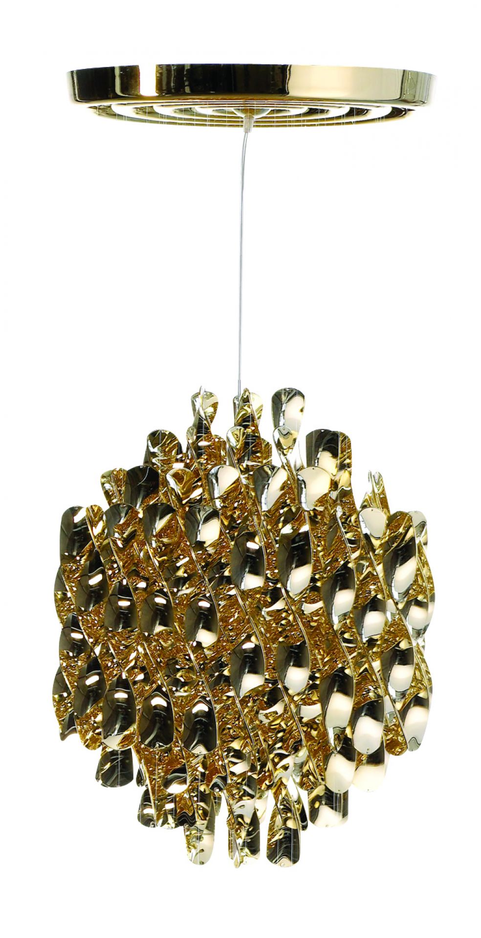 Spiral SP1 Pendelleuchte Gold Verpan