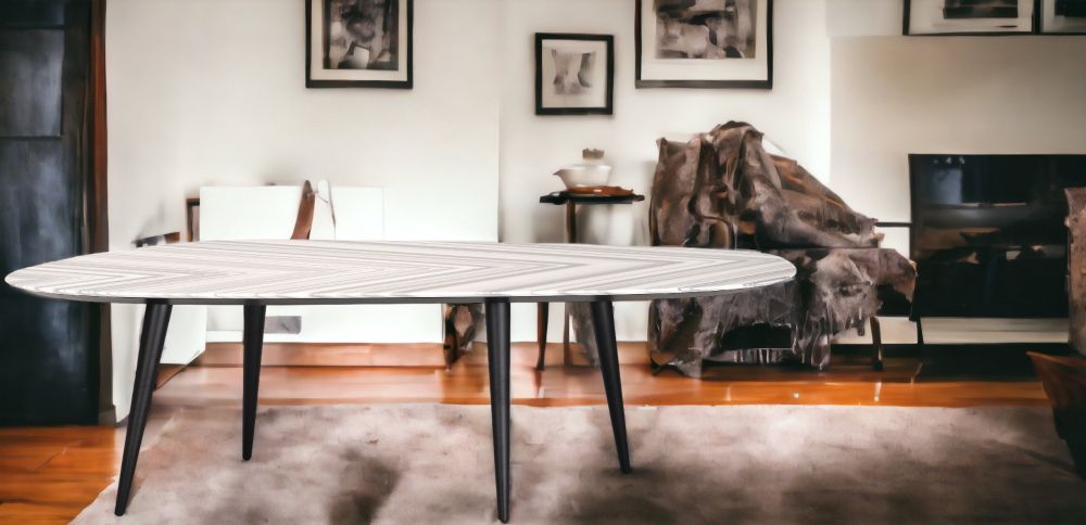 2318 Tweed Marble Esstisch B 250 cm Zanotta