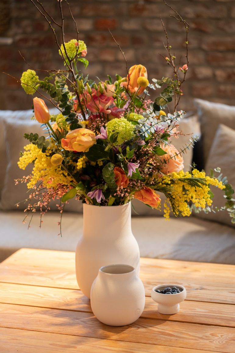 Living Perlenvase klein Kunststück Räder EINZELSTÜCK