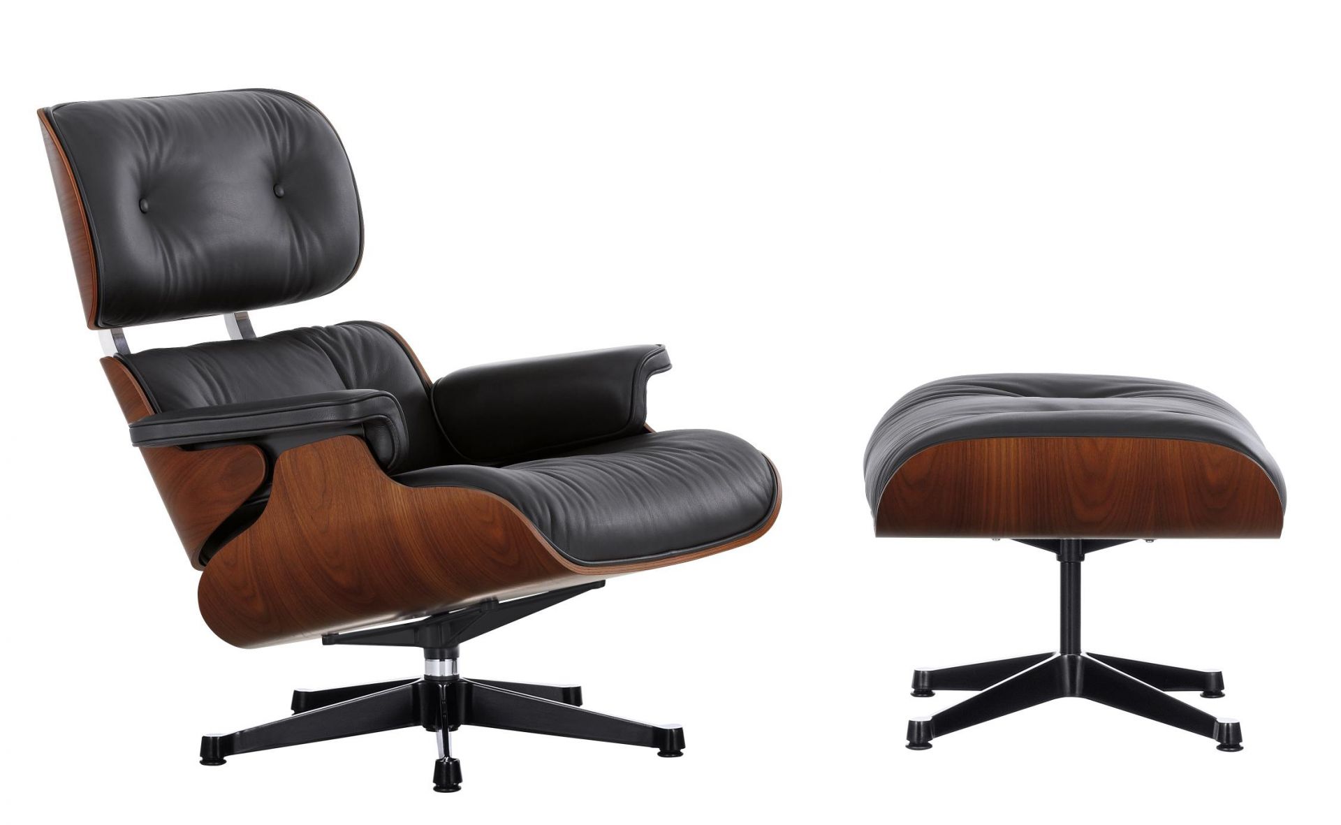 Eames Lounge Chair & Ottoman Armchair Leder Premium F / Leder Natural Vitra