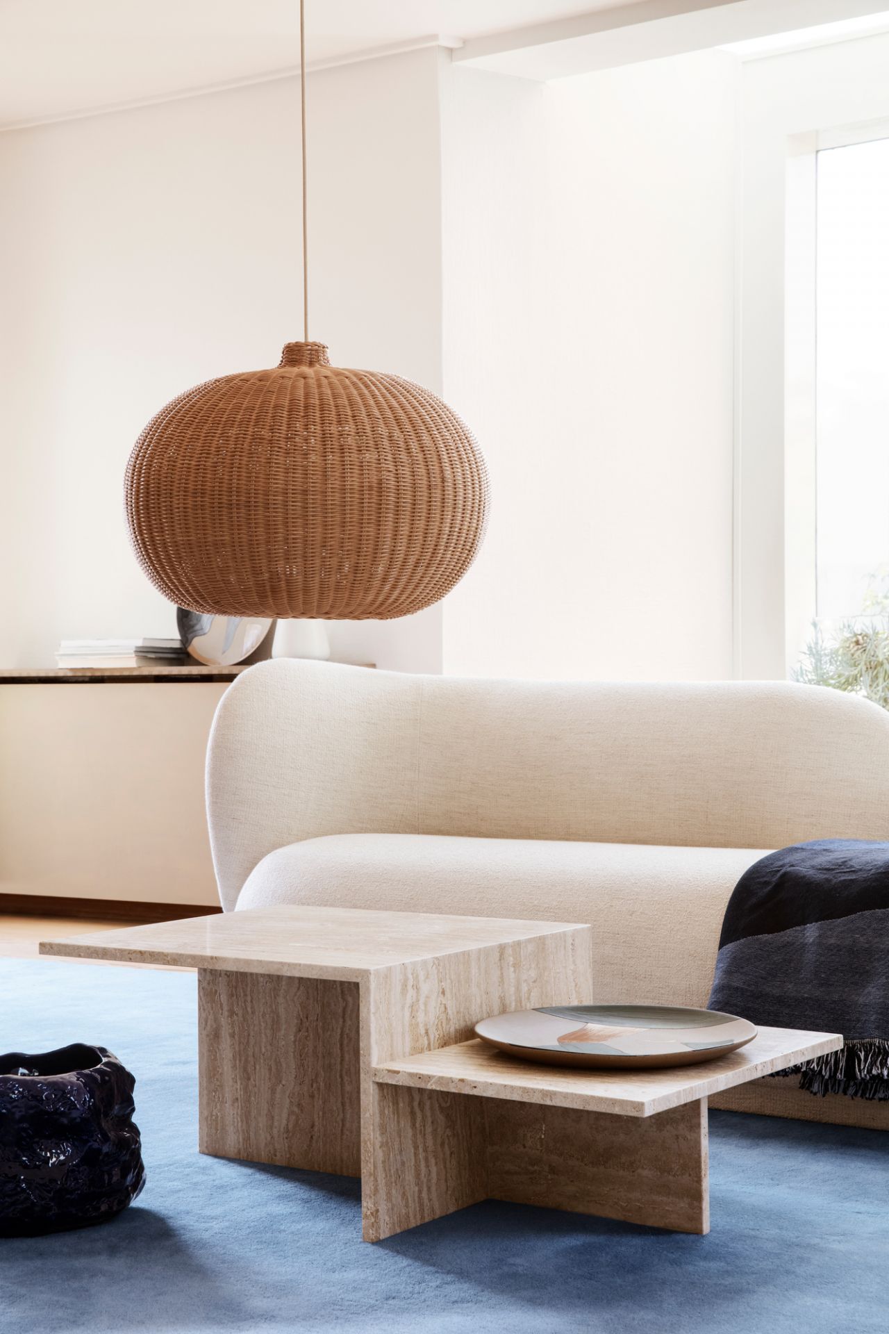 Distinct Coffee Table - Travertine Couchtisch Ferm Living