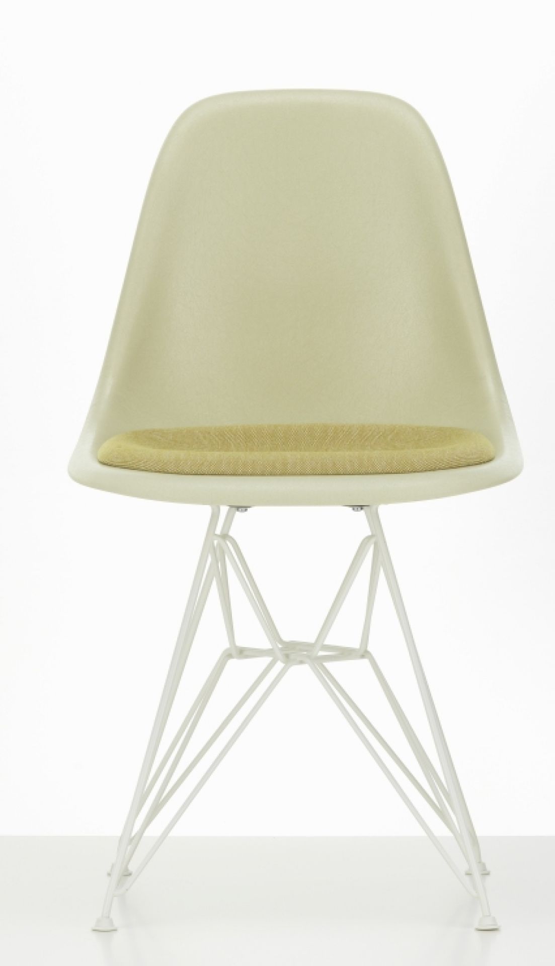 Eames Fiberglass Chair DSR Stuhl mit Sitzpolster Vitra