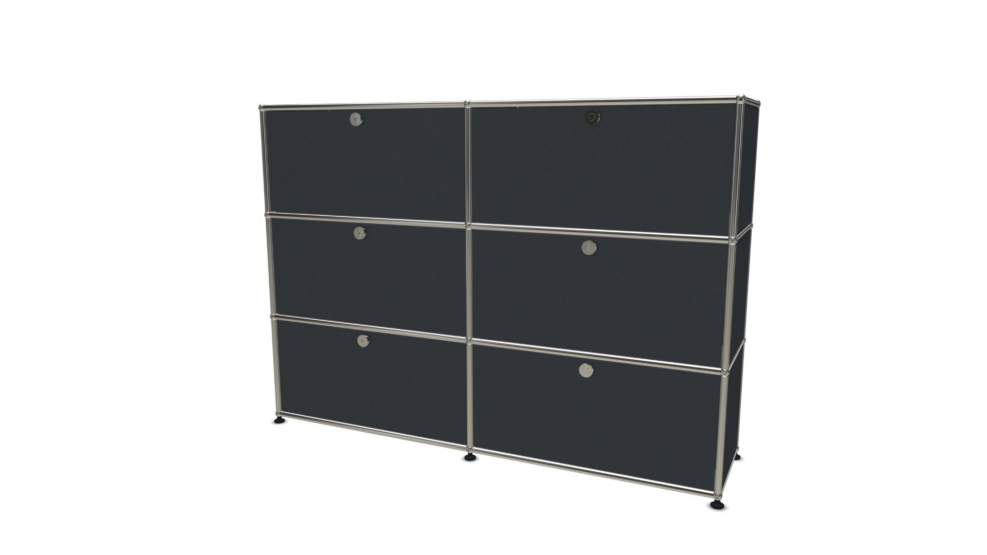 USM Haller Highboard 6 Klappen anthrazit