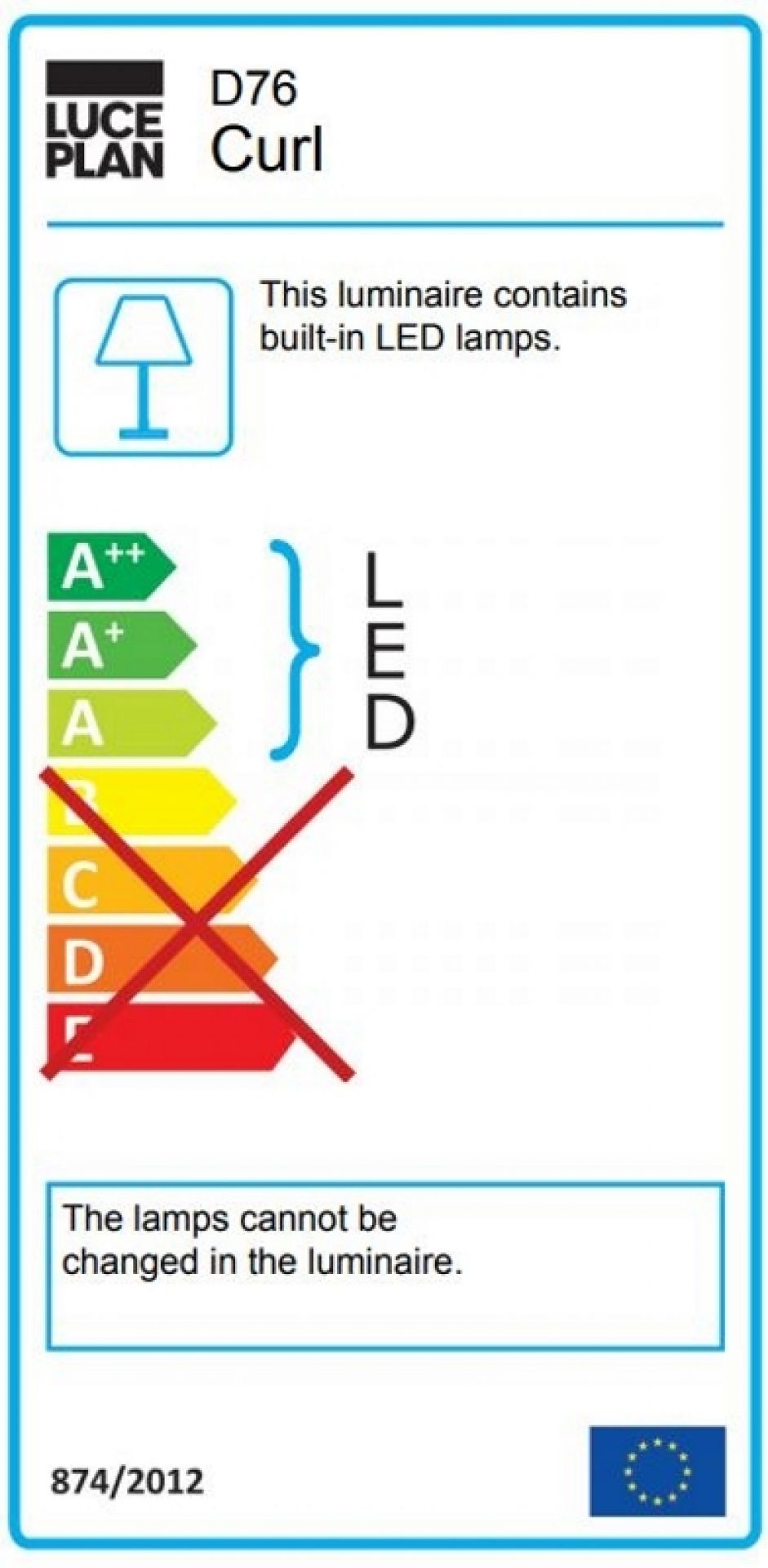 D76 Curl Tischleuchte Luceplan
