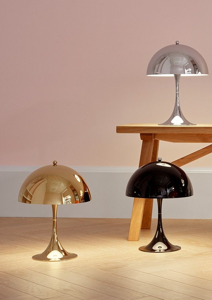 Panthella 250 Table lamp LED Tischleuchte Metallisiert CHROM Louis Poulsen EINZELSTÜCK
