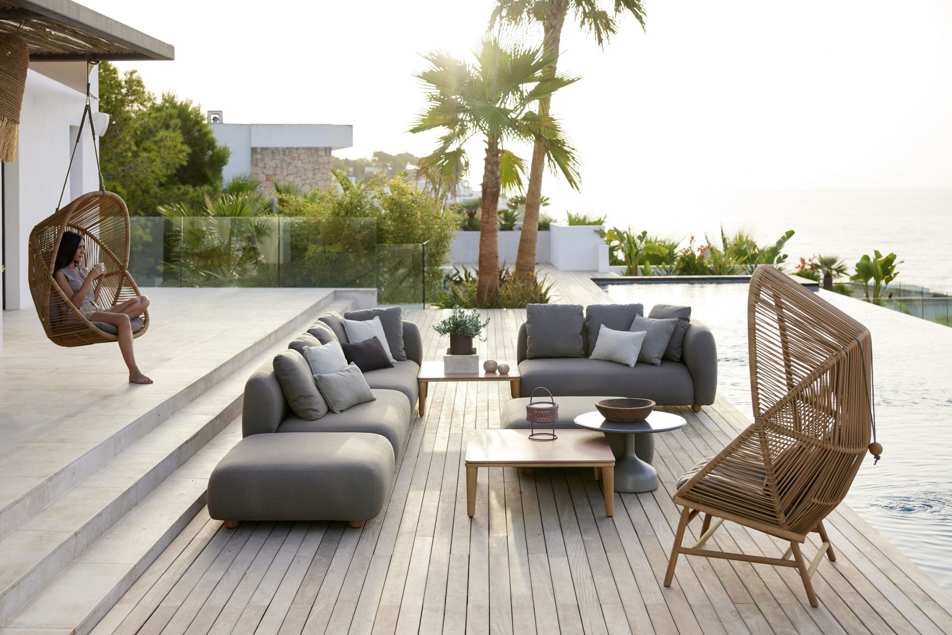 Capture Outdoor 2 Sitzer Sofa Modul Cane-Line