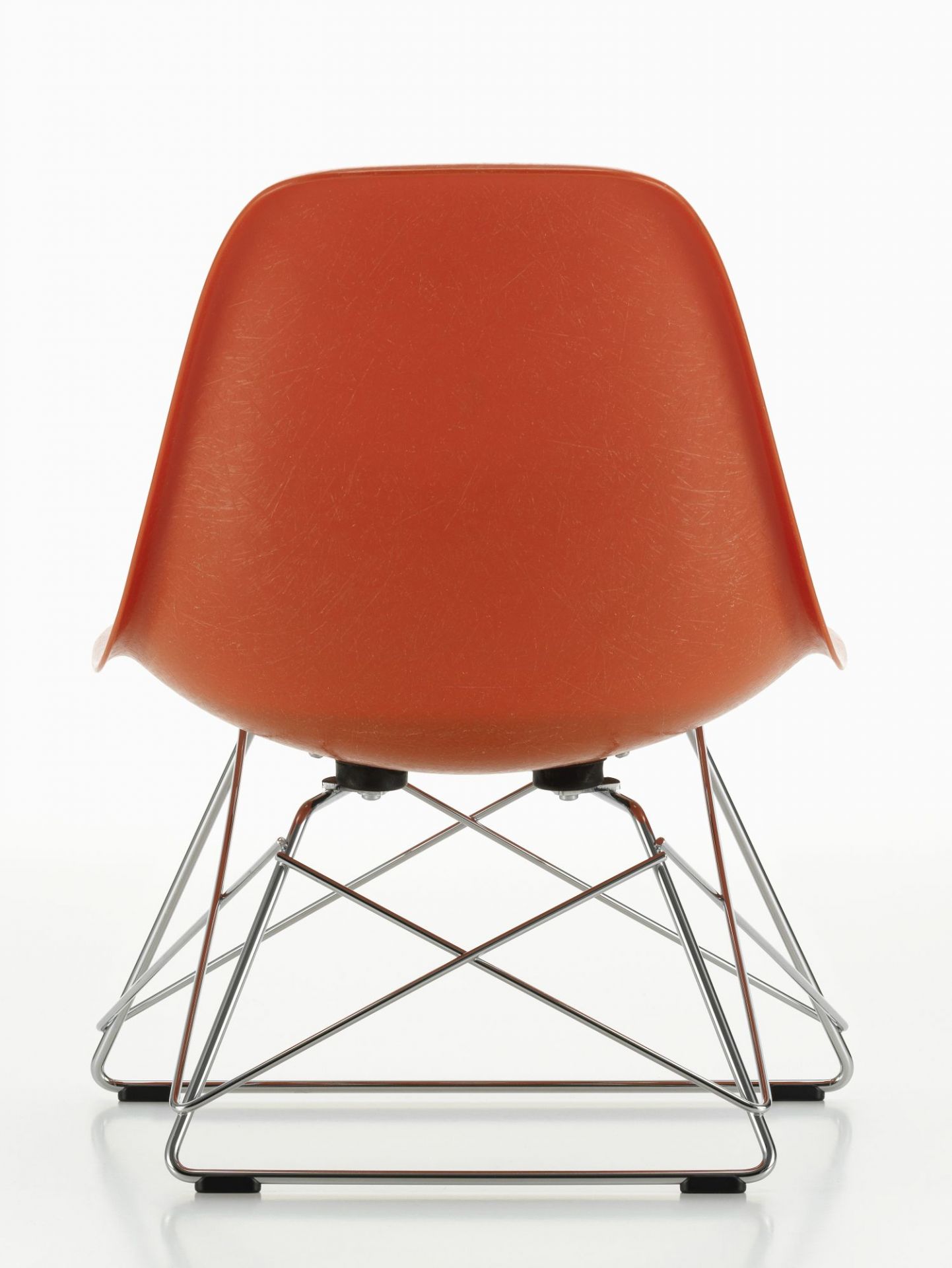Eames Fiberglass  Chair LSR Stuhl mit Sitzpolster Vitra