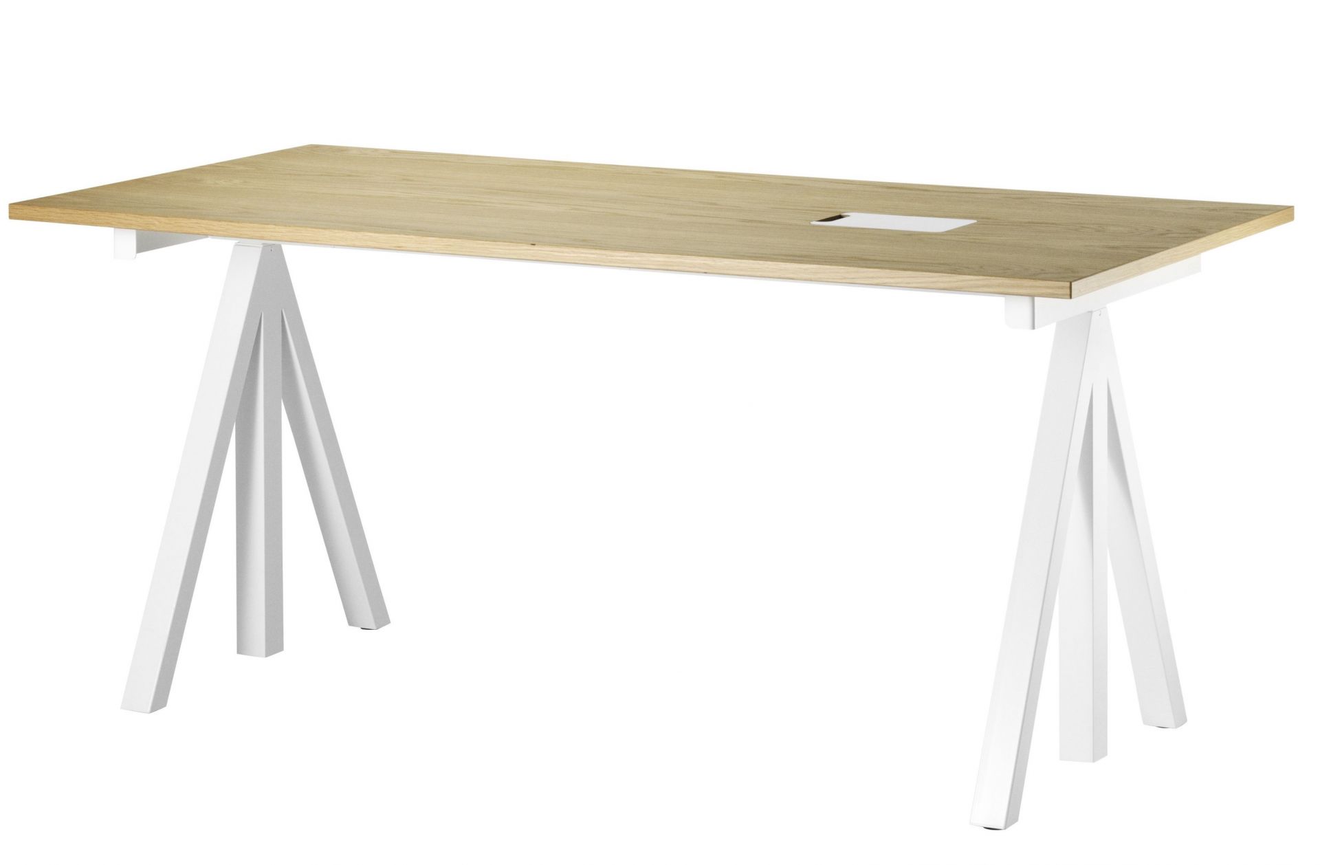 Schreibtisch Fix String Furniture Eiche