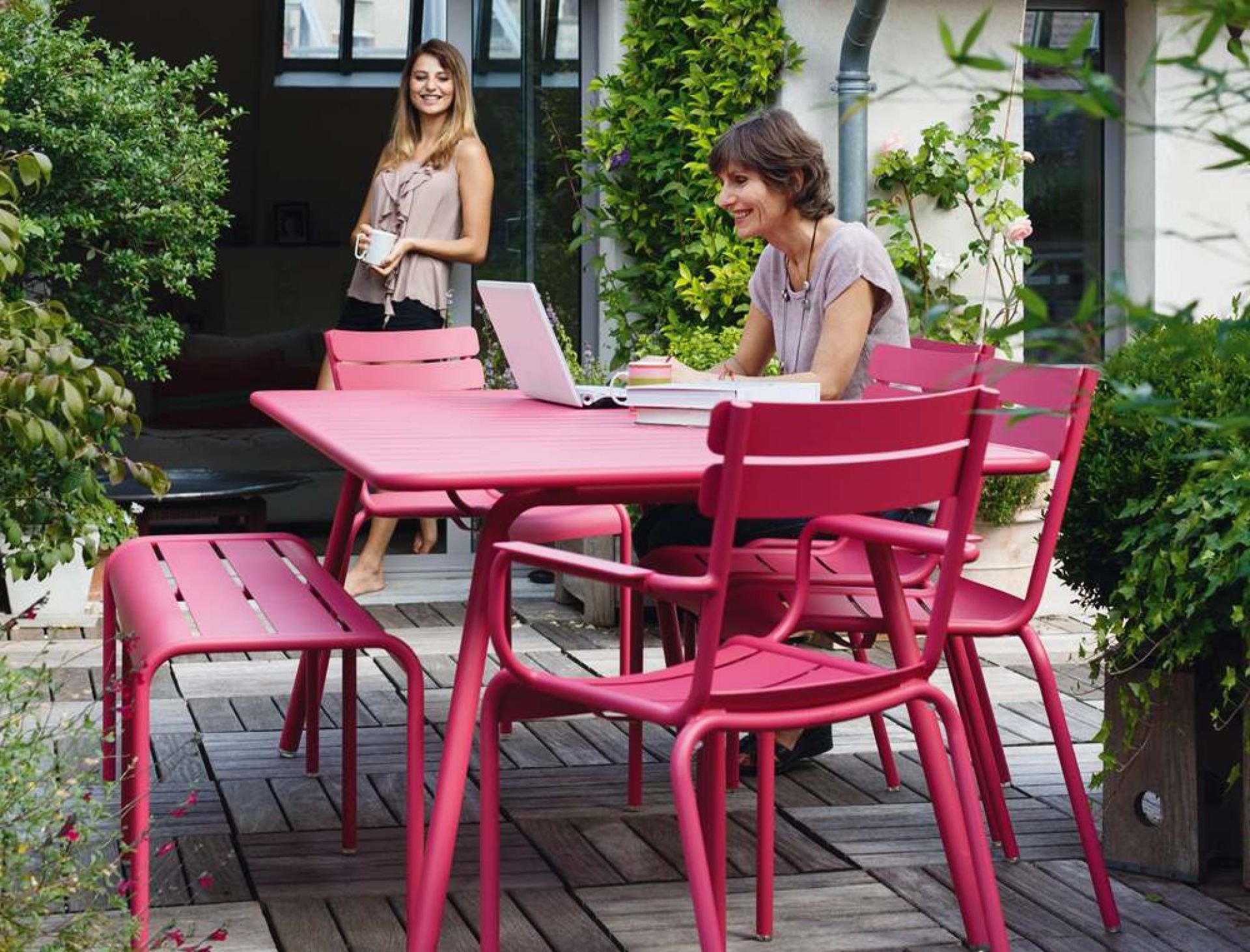 Luxembourg Outdoor Tisch Vierfußgestell Fermob