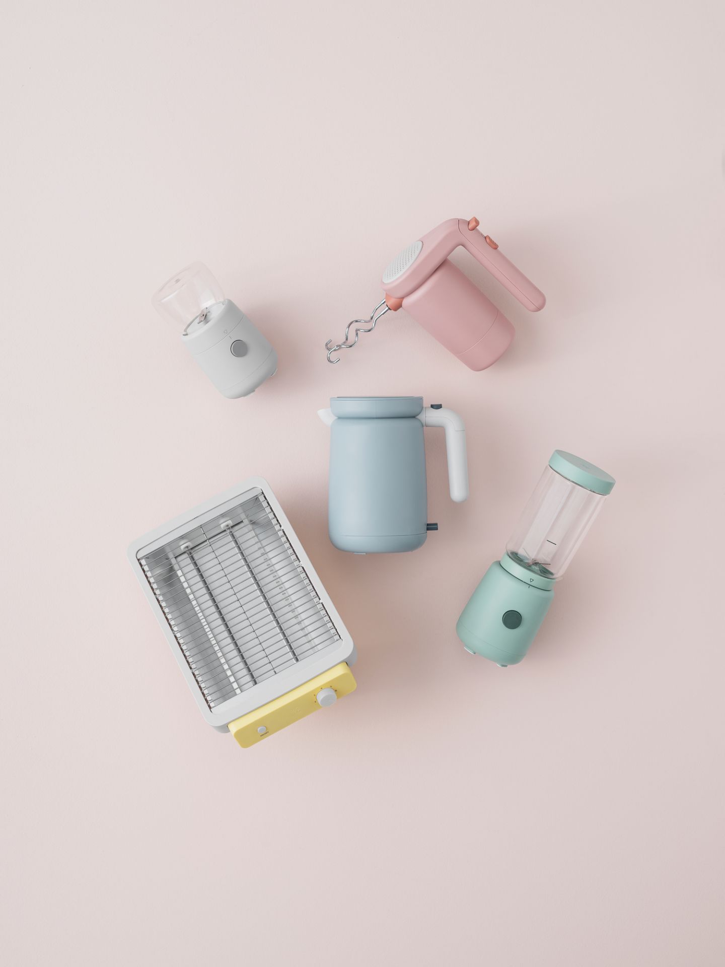 Foodie Hand Mixer Handrührgerät Hellrosa RIG TIG by Stelton - EINZELSTÜCKE