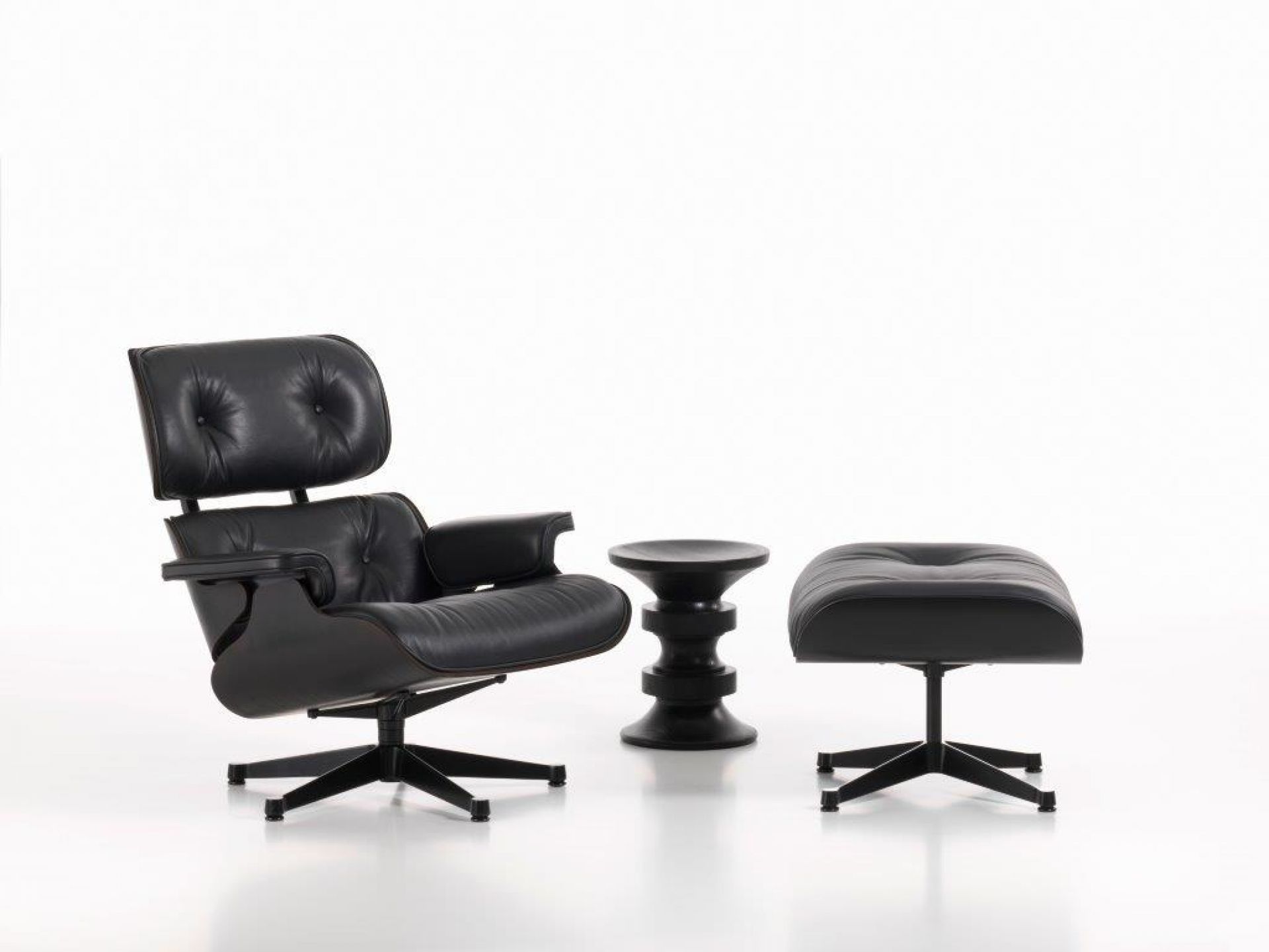 eames lounge chair  ottoman schwarz vitra