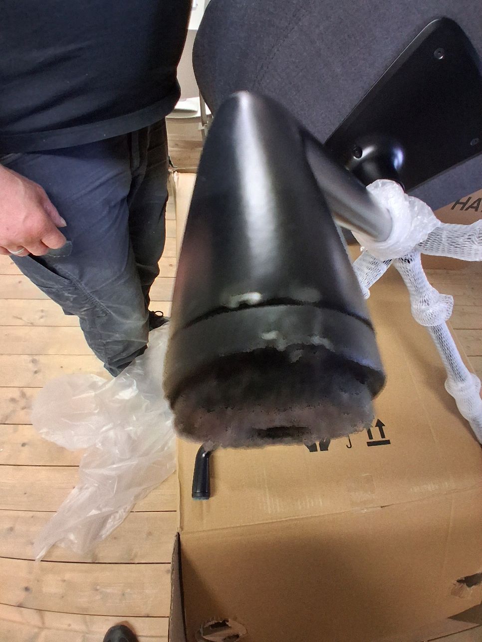 About a Chair AAC221 / AAC 221 / Soft Stuhl SWIVEL BASE / REMIX 286 Hay MÄNGELEXEMPLAR