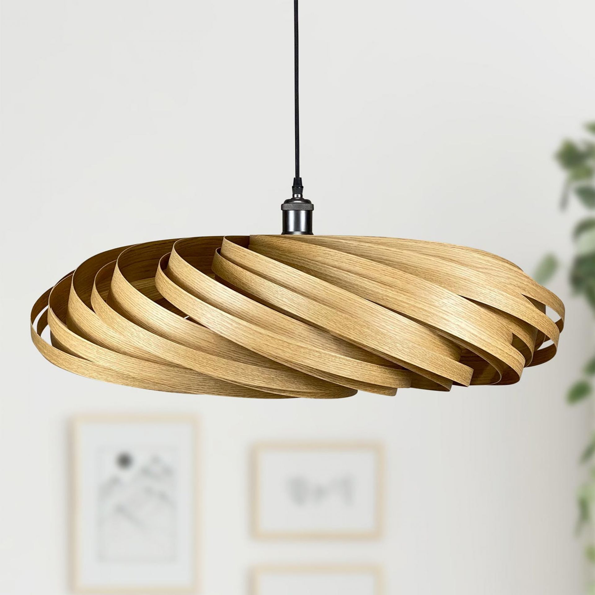 Veneria Hängeleuchte Ø70 cm Eiche Gofurnit